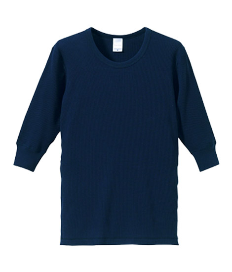 5.6オンスワッフル1／2スリーブTシャツ