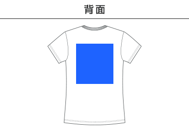 6.2オンス CVC フライス Tシャツ（5494-04）D：背面
