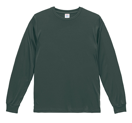 4.4オンス ドライスムース リサイクルポリエステル ロングスリーブ Tシャツ