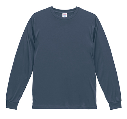 4.4オンス ドライスムース リサイクルポリエステル ロングスリーブ Tシャツ