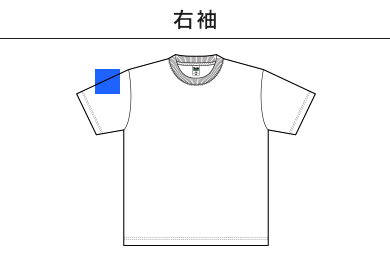 コットンライクドライTシャツ（CLD-923）C：右袖