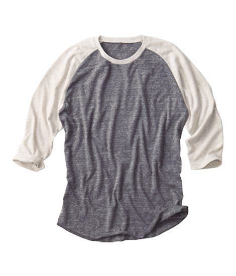 4.3oz Authentic Tri-blend 3／4 T-shirts