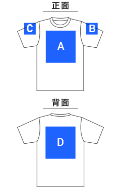 【在庫限り】5.6オンスリサイクルポリエステルTシャツ(ポリジン加工)（MS1164）プリント可能範囲