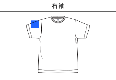 10.2オンススーパーヘビーウェイトビッグシルエットTシャツ（MS1166）C：右袖