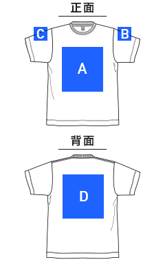 8.5オンスダンボールニットビッグシルエットTシャツ（ポリジン加工）（MS1167）プリント可能範囲