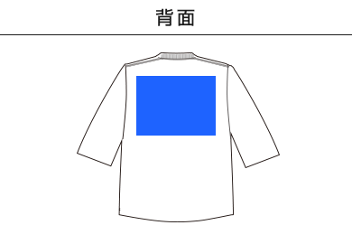 楊柳鯉口五分袖シャツ（MS1176）E：背面
