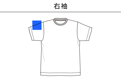 4.3オンスドライＴシャツ(ポリジンW加工)（MS1190）C：右袖