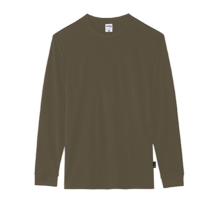 4.3オンス ドライロングスリーブTシャツ（ポリジン加工）
