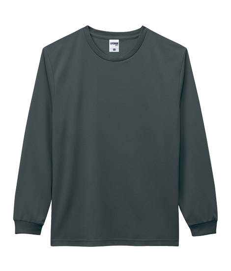4.3オンス ドライロングスリーブTシャツ（ポリジン加工）