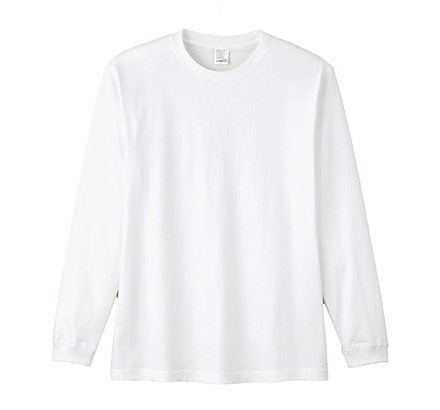 5.6オンスハイグレードコットンロングスリーブTシャツ（MS1612-1612WO） ホワイト（15）