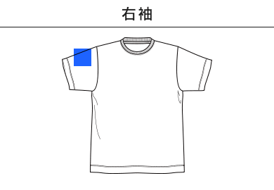 コーデュラTシャツ（MST1105）C：右袖