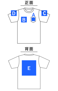 オープンエンド マックスウェイトバインダーネック ポケットTシャツ（OE1119）プリント可能範囲