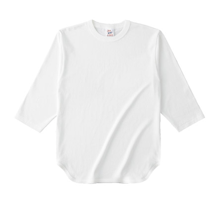 オープンエンド 3/4スリーブベースボールTシャツ（OE1230） ナチュラル（OE1230-02）