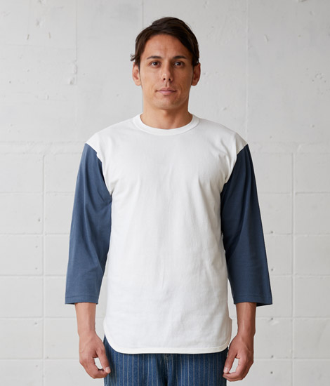 オープンエンド 3/4スリーブベースボールTシャツ