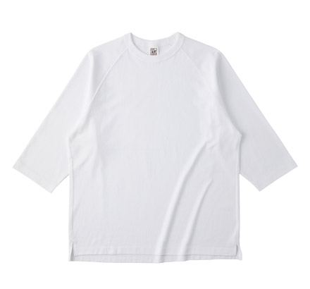 オープンエンドリラックスフィットラグランTシャツ（OE1250） ホワイト（OE1250-01）