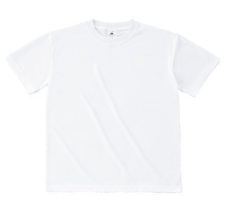 ファイバードライTシャツ（POT-104） ホワイト（POT-104-01）