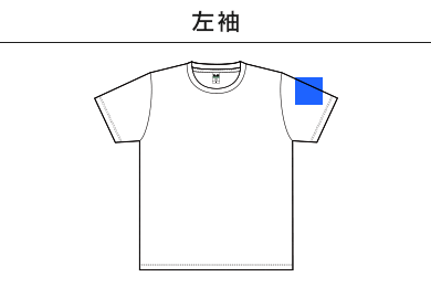 リサイクルポリエステルTシャツ（RPT-925）B：左袖