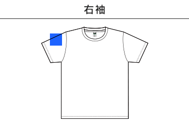 リサイクルポリエステルTシャツ（RPT-925）C：右袖