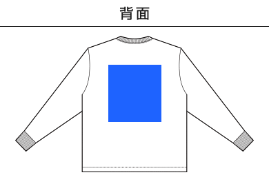 USAコットンロングスリーブTシャツ（UCL-951）D：背面