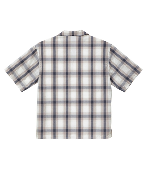 コットン オープンカラー ショートスリーブ シャツ(背面)