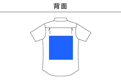 ブロードレギュラーカラー半袖シャツ（FB4527U）F：背面