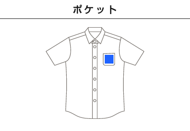 半袖シャツ（SBSU-1807）B：ポケット