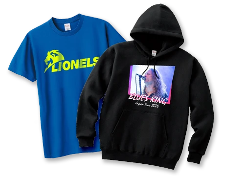 物販用Tシャツ・パーカー
