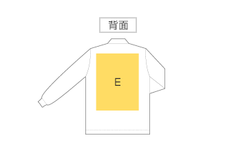 長袖ポロシャツ（ポケット有り）背面