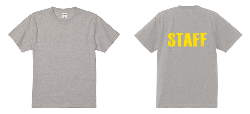 激安イベントスタッフTシャツデザイン