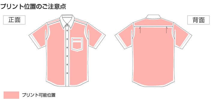 プリント位置のご注意点