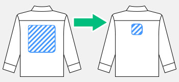 印刷サイズを小さくする