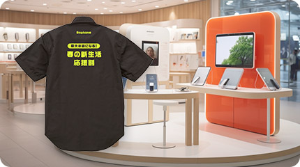店舗で開かれる短期イベントのPR